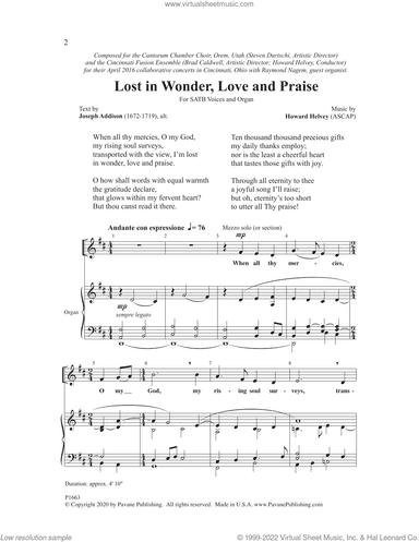 Lost In Wonder, Love And Praise
