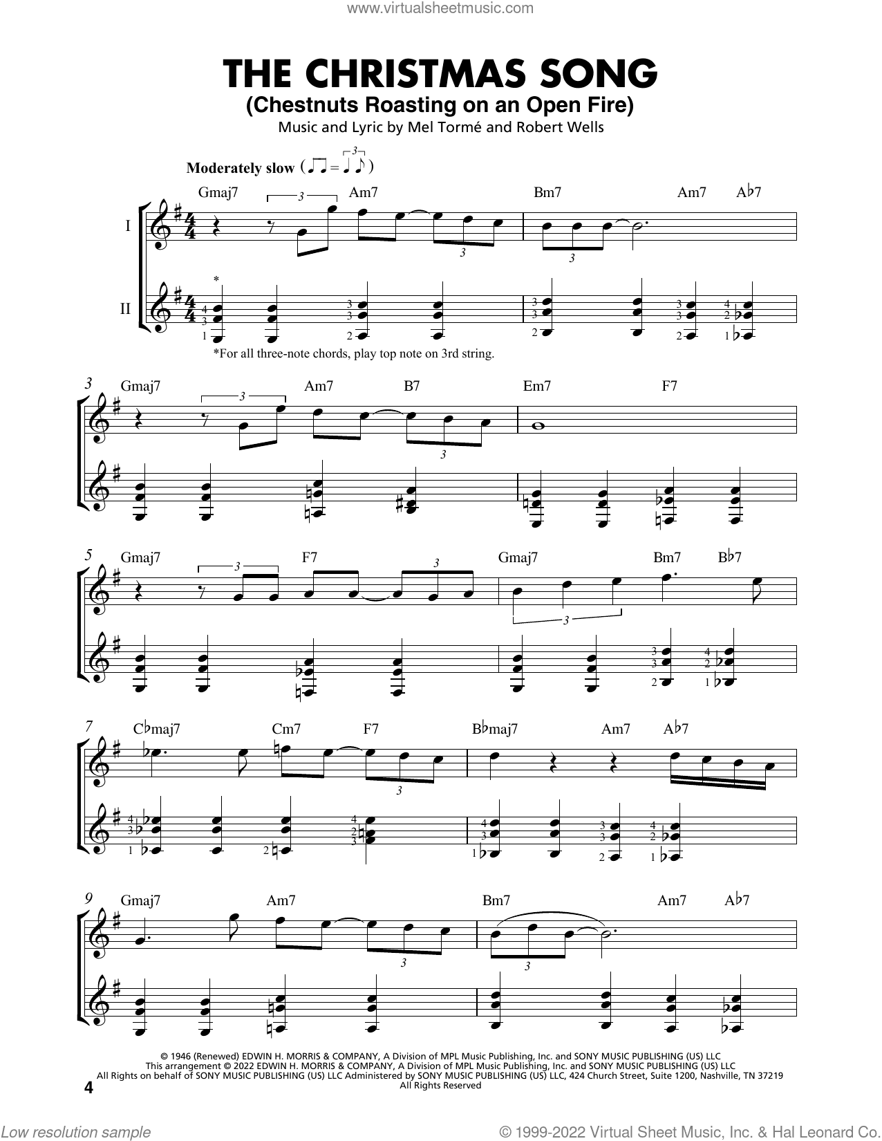 The Christmas Song (Chestnuts Roasting On An Open Fire) (arr. Mark Phillips)