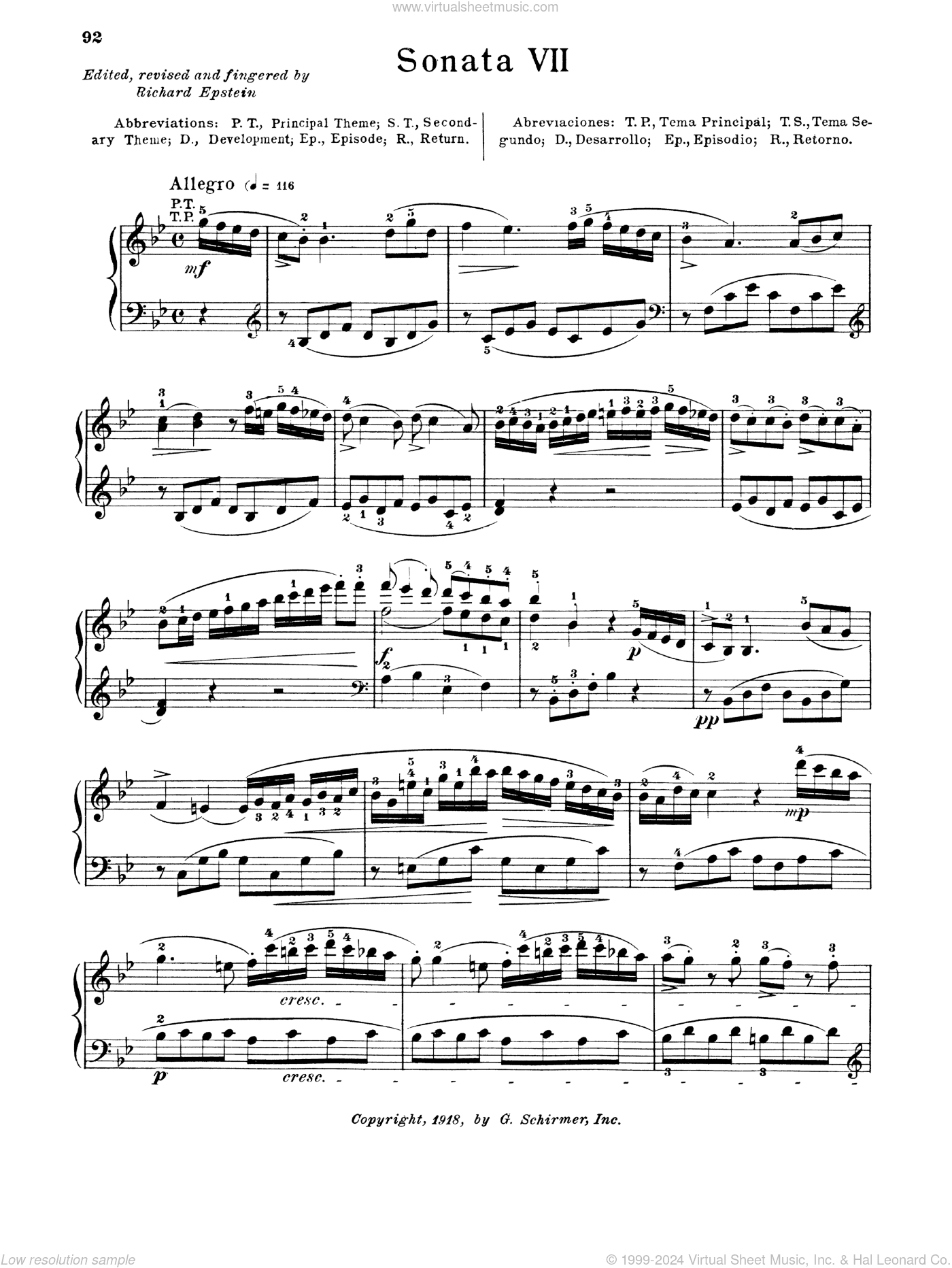Sonata In B-Flat Major, K. 333