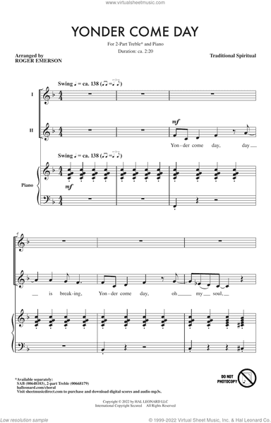 Yonder Come Day (arr. Roger Emerson)