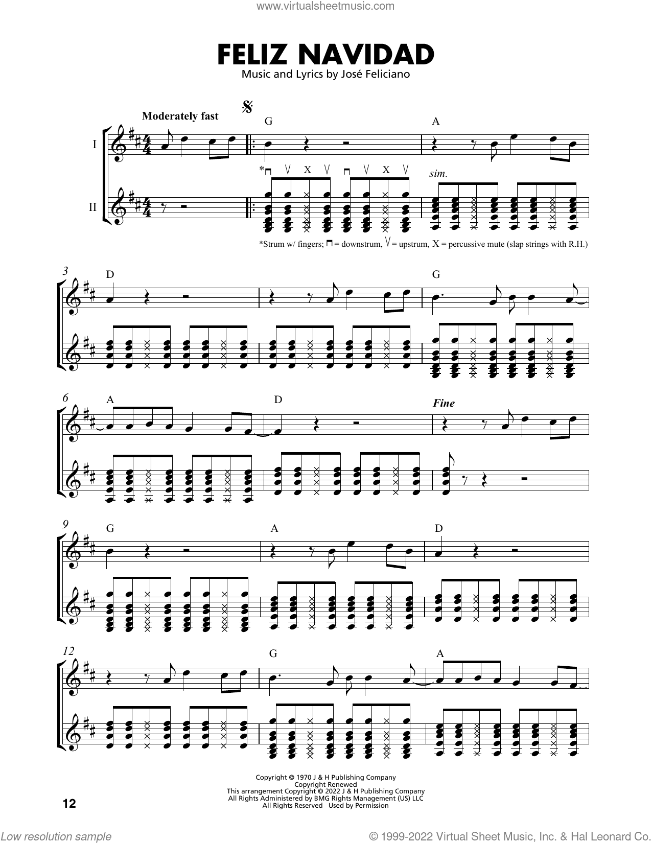 Feliz Navidad (arr. Mark Phillips)