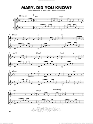 Mary, Did You Know? (arr. Mark Phillips)