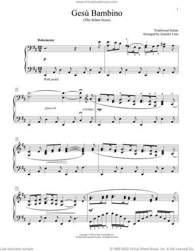 Gesu Bambino (arr. Jennifer Linn)