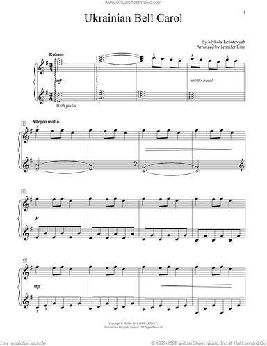 Ukrainian Bell Carol (arr. Jennifer Linn)