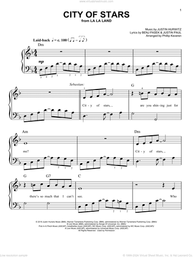 City Of Stars (from La La Land) (arr. Phillip Keveren)