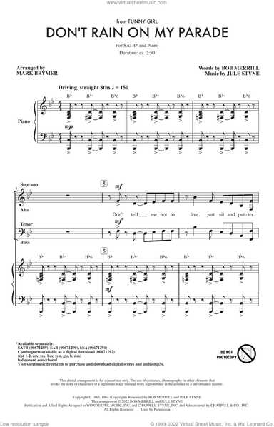 Don't Rain On My Parade (from Funny Girl) (arr. Mark Brymer)