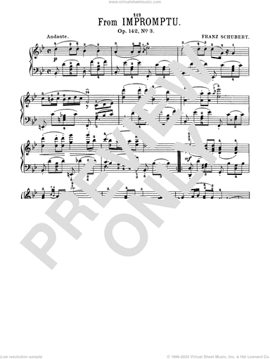 Andante, Op. 142, No. 3