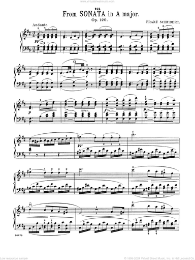 Sonata In A Major, Op. 120, 2nd mvt