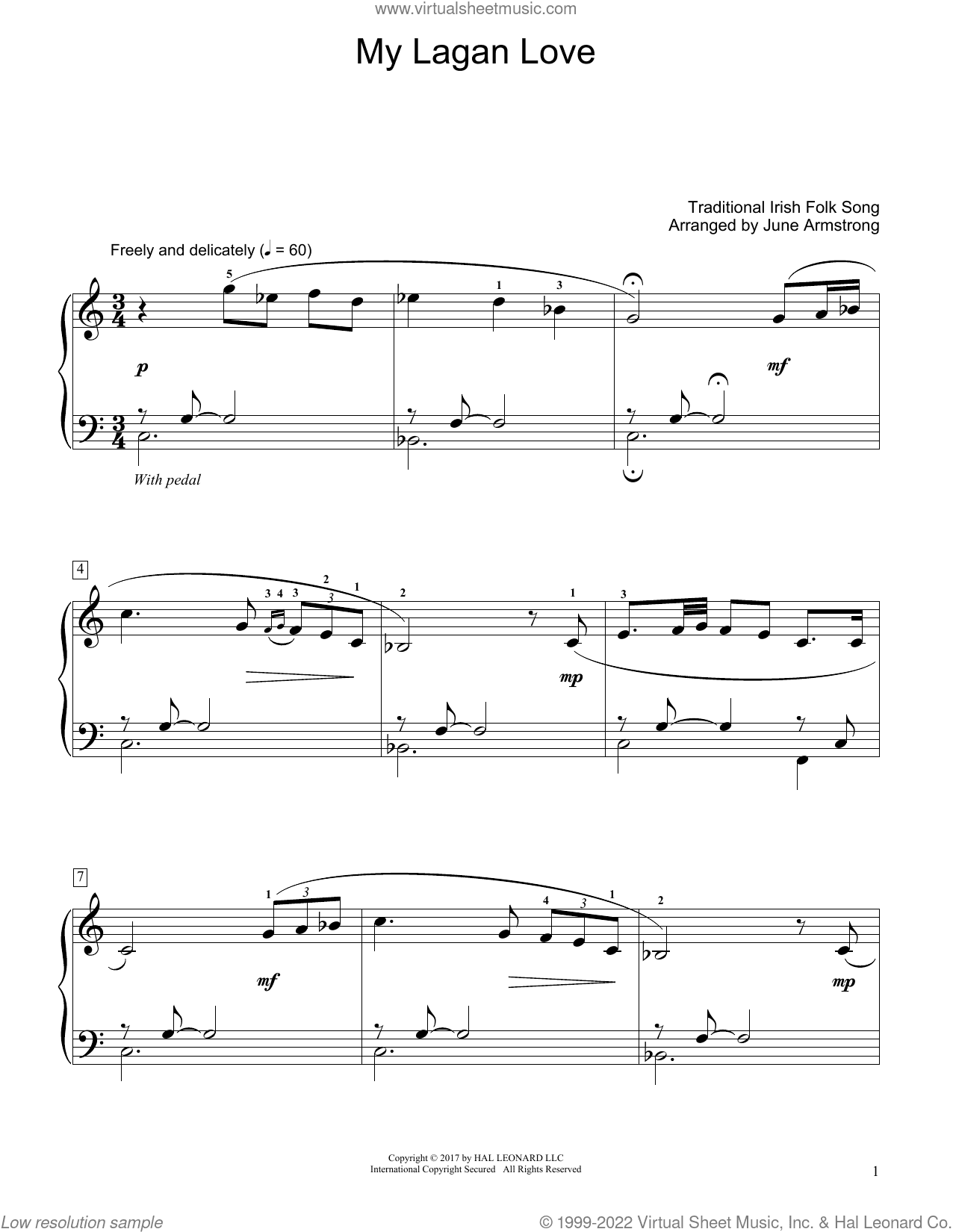 My Lagan Love (arr. June Armstrong)