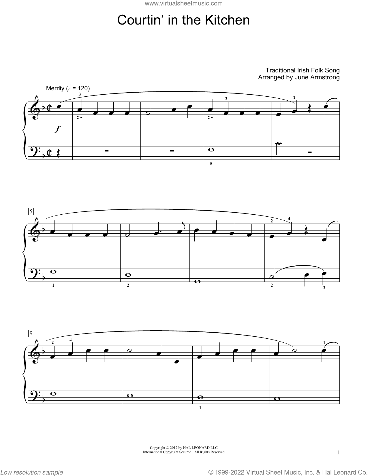 Courtin' In The Kitchen (arr. June Armstrong)