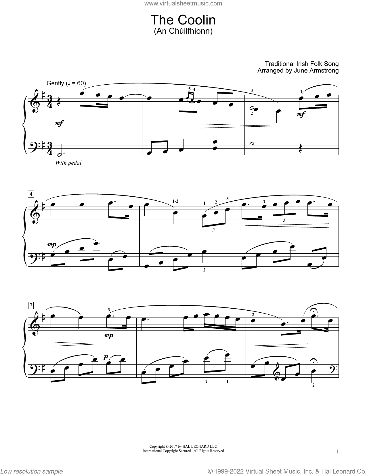 The Coolin (An Chuilfhionn) (arr. June Armstrong)