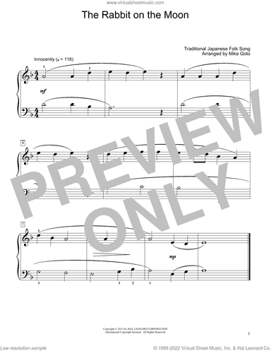 The Rabbit On The Moon (arr. Mika Goto)