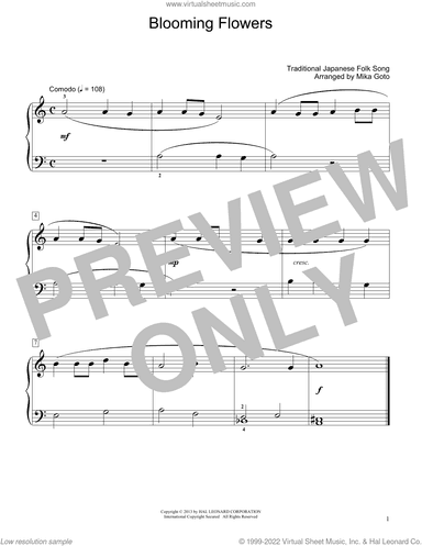 Blooming Flowers (arr. Mika Goto)