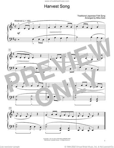 Harvest Song (arr. Mika Goto)