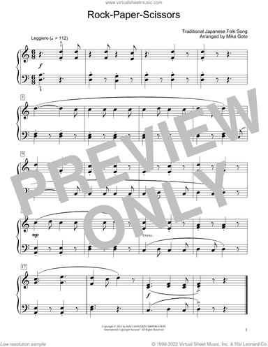 Rock-Paper-Scissors (arr. Mika Goto)