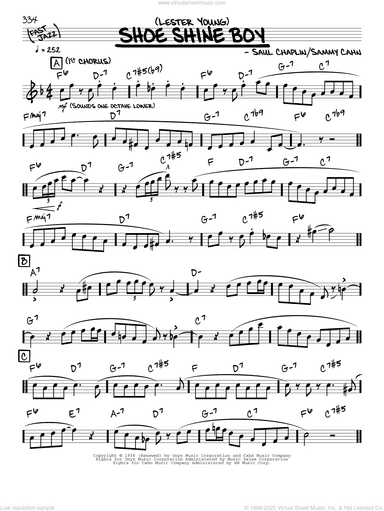 Shoe Shine Boy (solo only)
