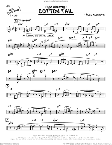 Cotton Tail (solo only)