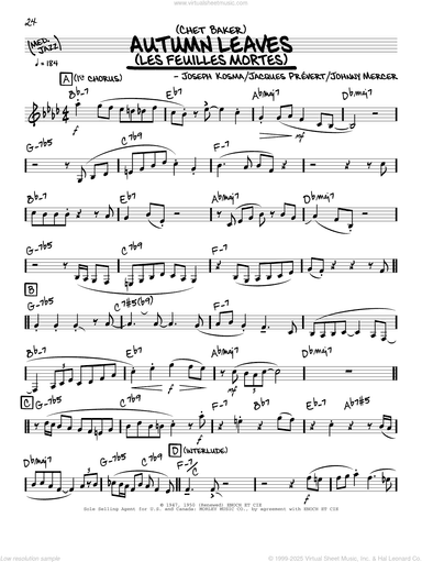 Autumn Leaves (solo only)