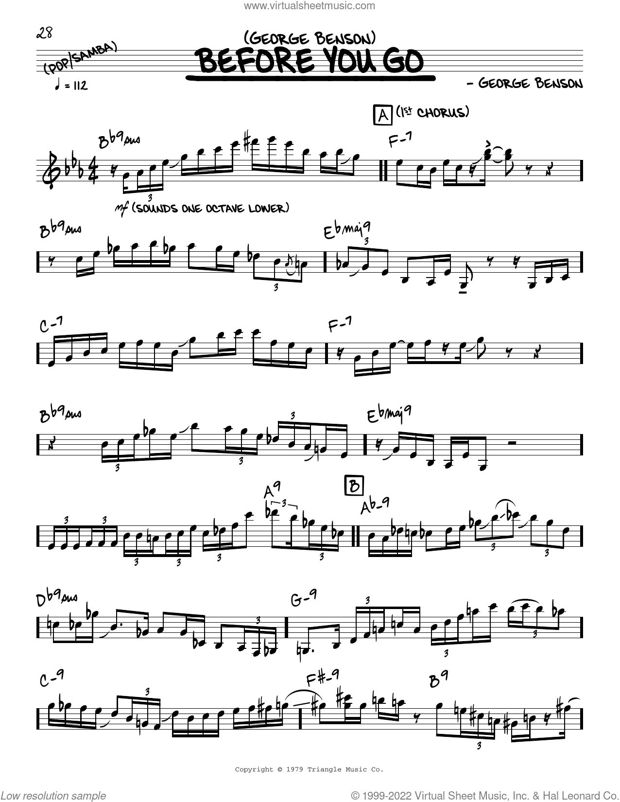 Before You Go (solo only)