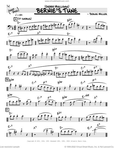 Bernie's Tune (solo only)