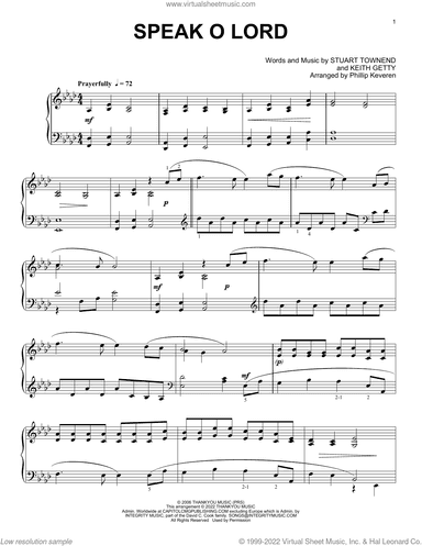 Speak O Lord [Classical version] (arr. Phillip Keveren)