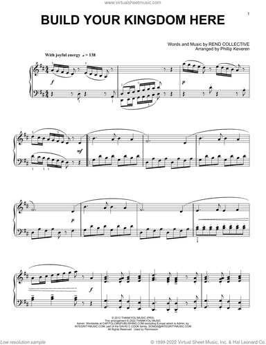 Build Your Kingdom Here [Classical version] (arr. Phillip Keveren)