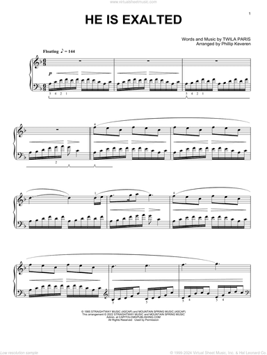 He Is Exalted [Classical version] (arr. Phillip Keveren)