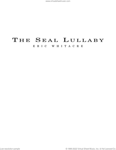 The Seal Lullaby (COMPLETE)