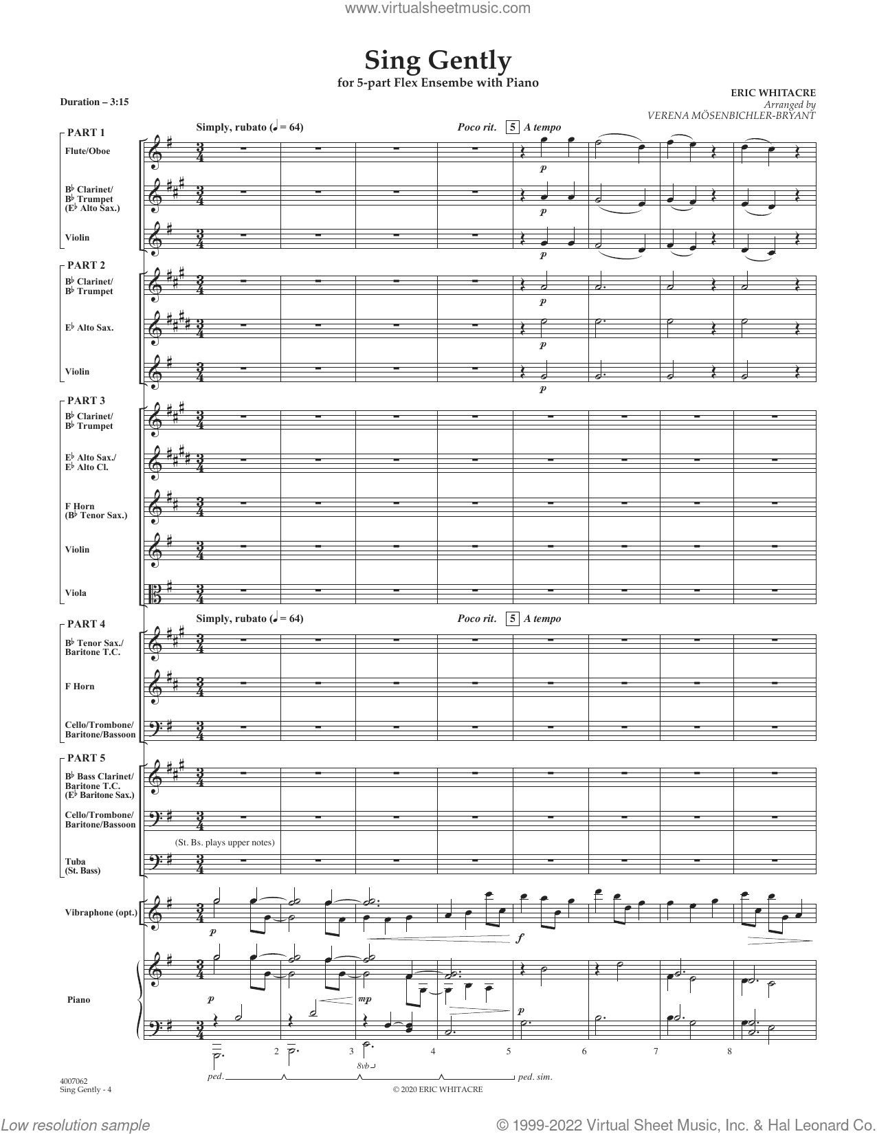 Sing Gently (for Flexible Wind Band) (COMPLETE)