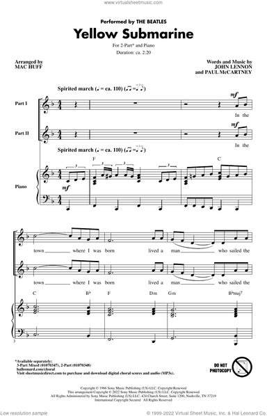 Yellow Submarine (arr. Mac Huff)