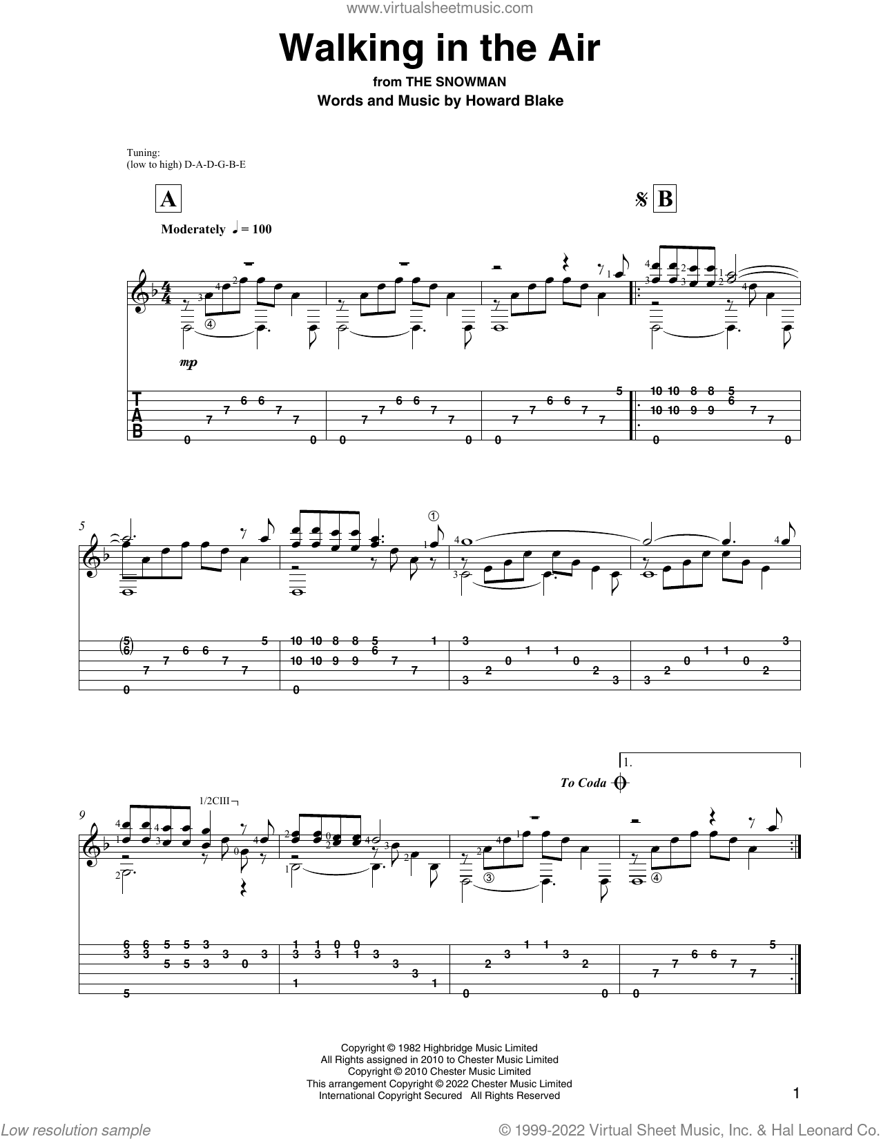 Walking In The Air (from The Snowman) (arr. David Jaggs)