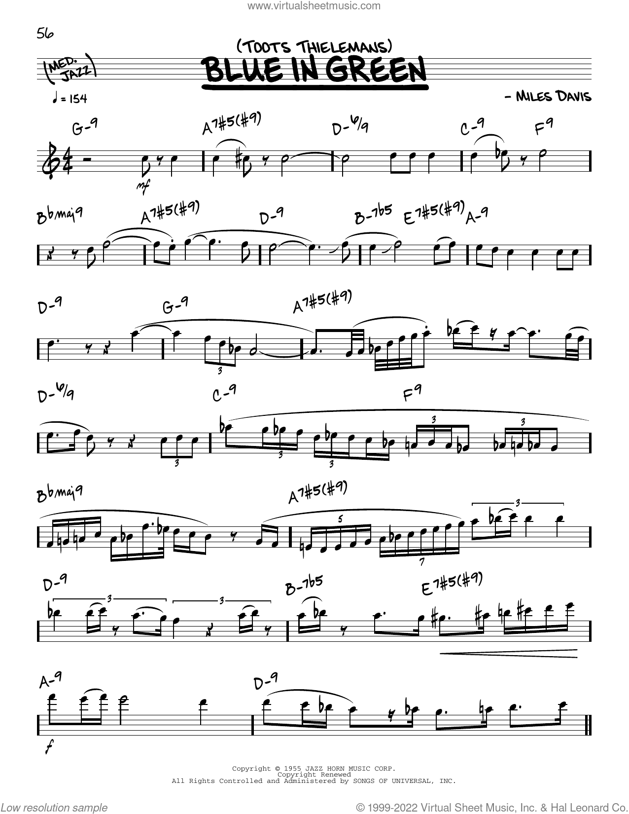Blue In Green (solo only)