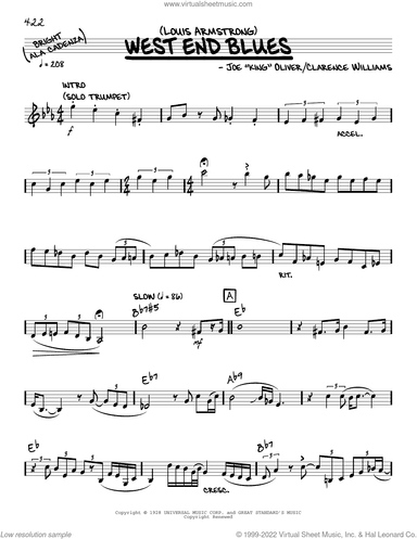 West End Blues (solo only)