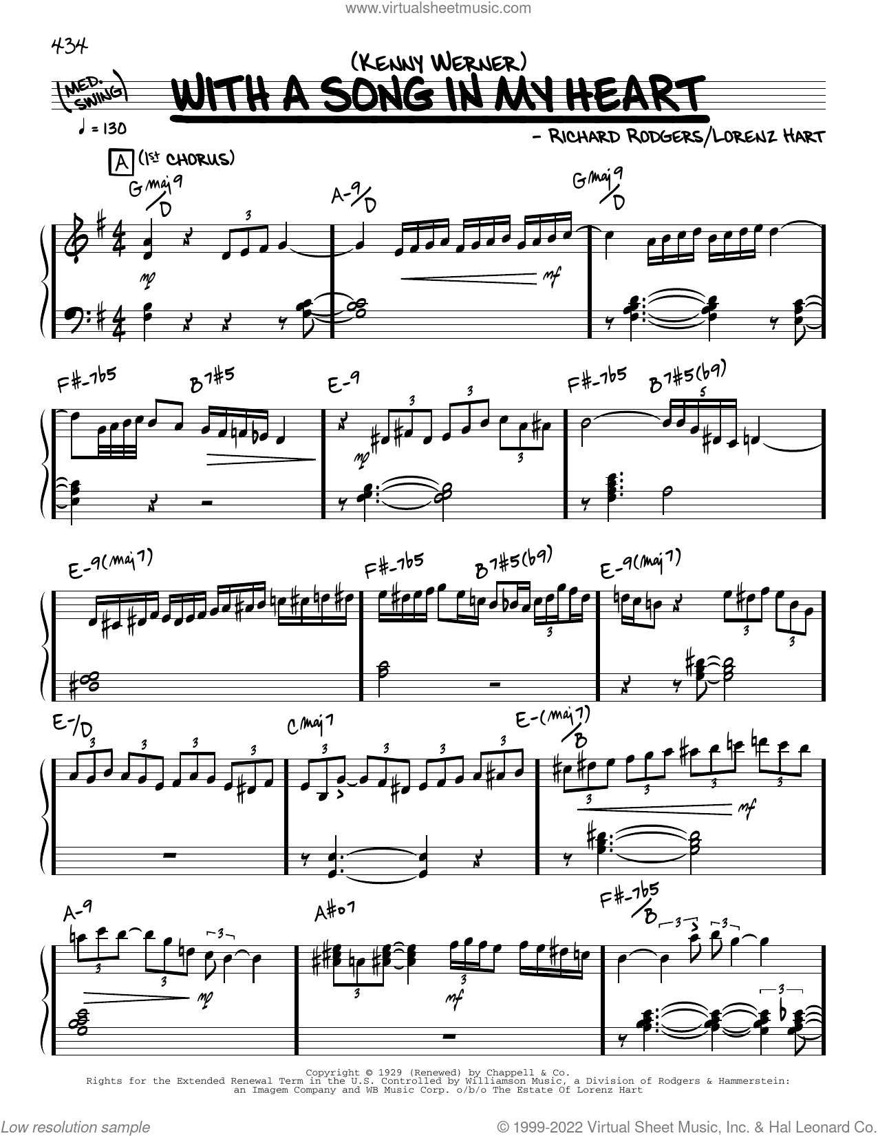 With A Song In My Heart (solo only)