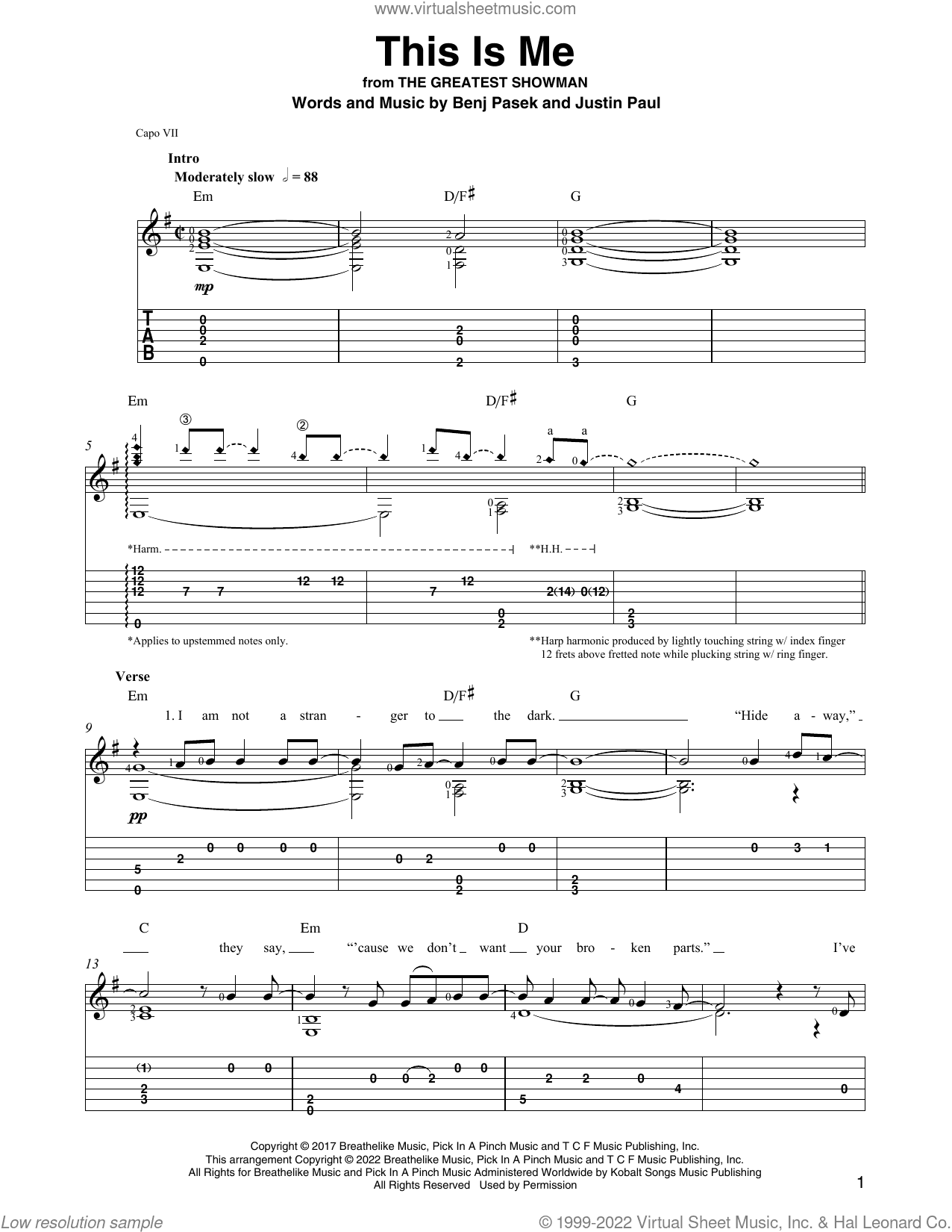 This Is Me (from The Greatest Showman) (arr. Ben Pila)
