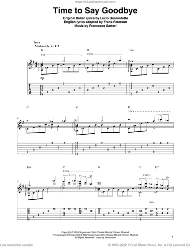 Time To Say Goodbye (arr. Ben Pila)