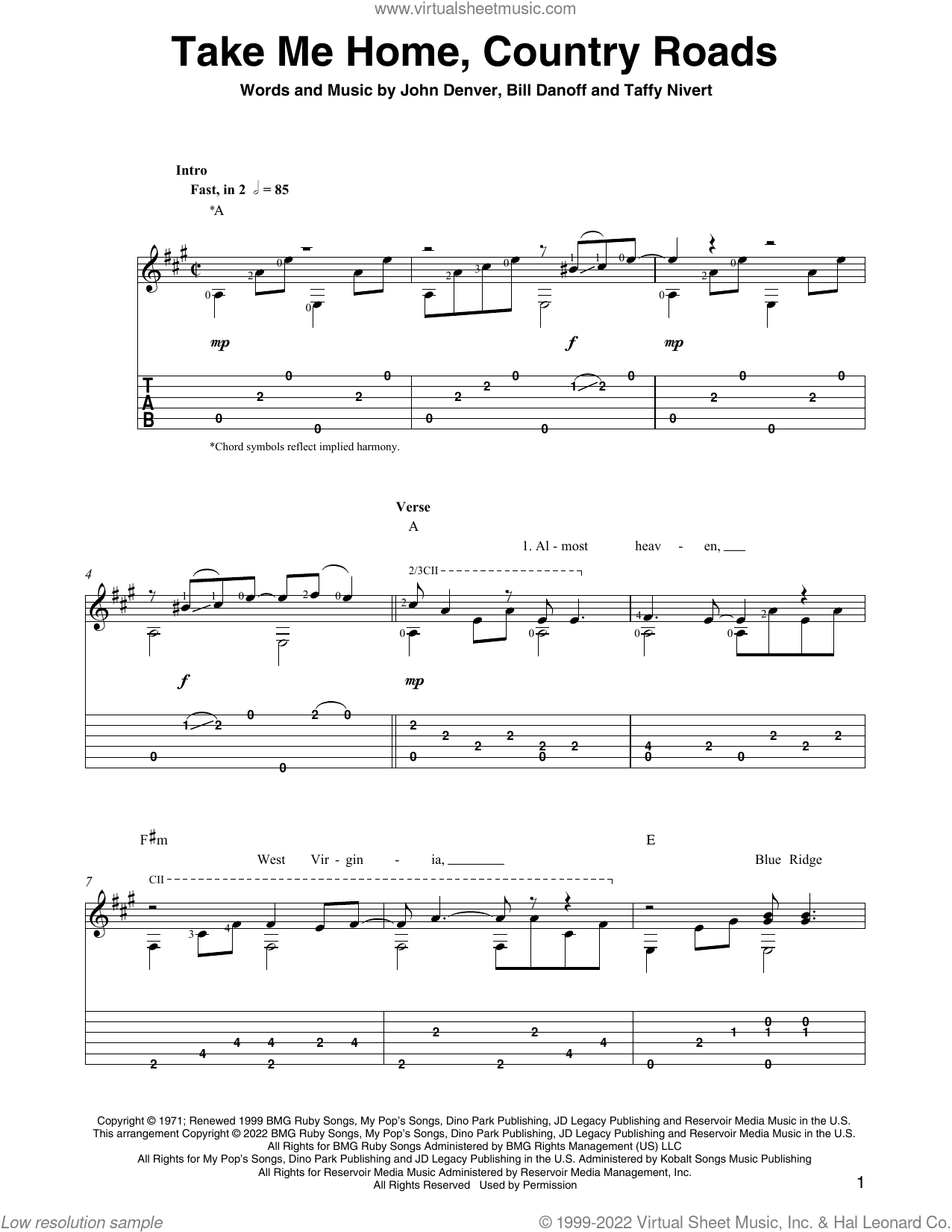 Take Me Home, Country Roads (arr. Ben Pila)
