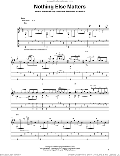 Nothing Else Matters (arr. Ben Pila)