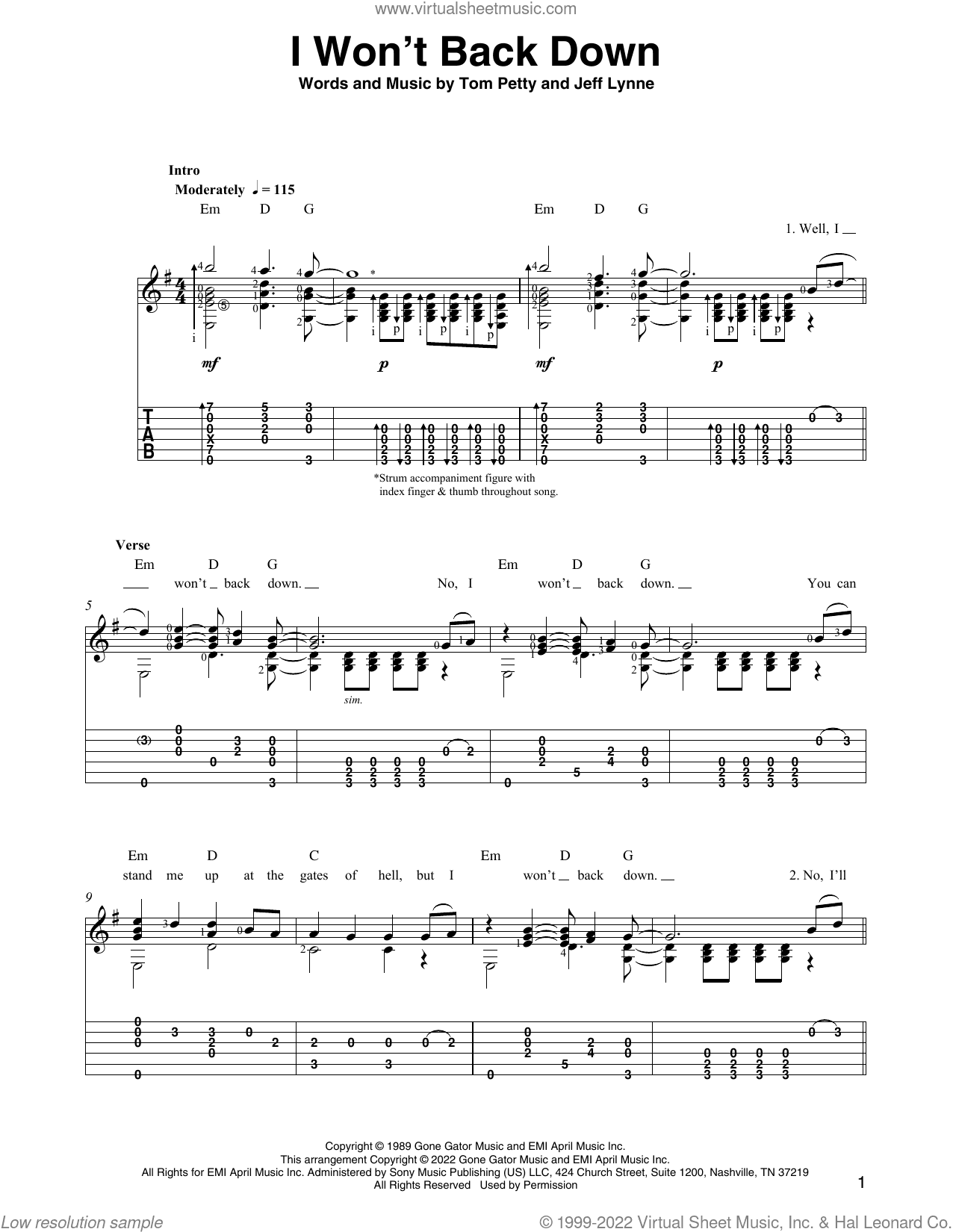 I Won't Back Down (arr. Ben Pila)