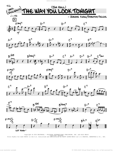 The Way You Look Tonight (solo only)