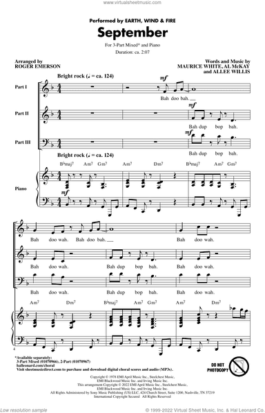 September (arr. Roger Emerson)