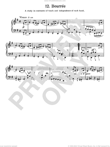Bourree, BWV 996