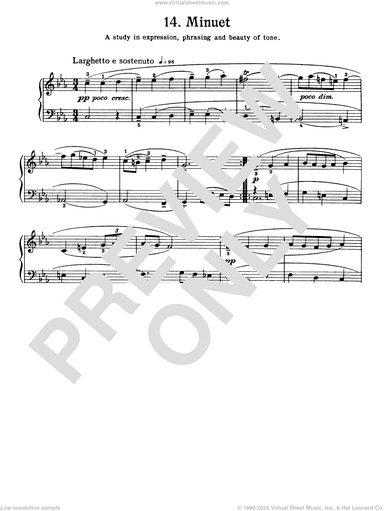 Minuet In C Minor, BWV Appendix 121