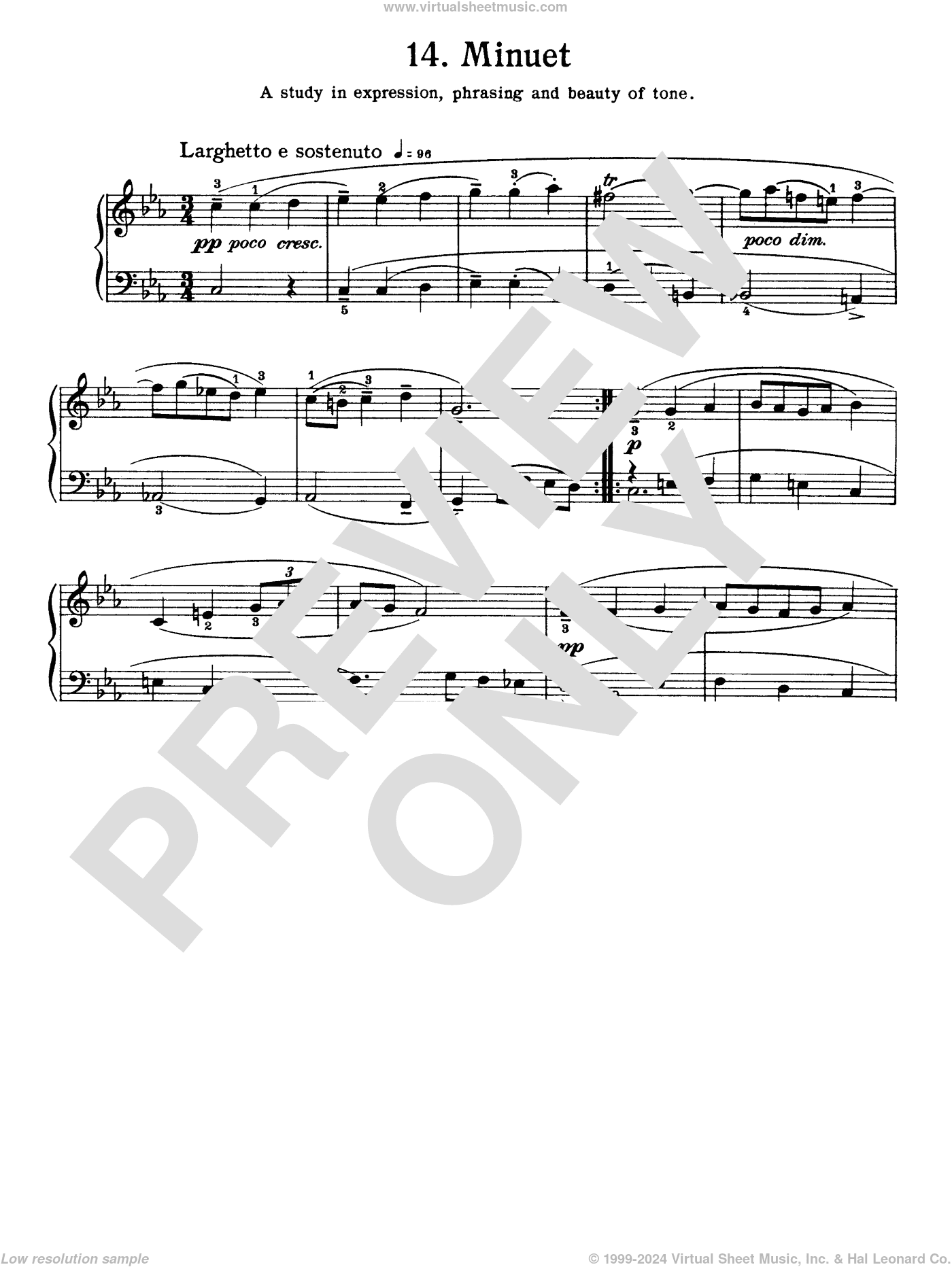 Minuet In C Minor, BWV Appendix 121