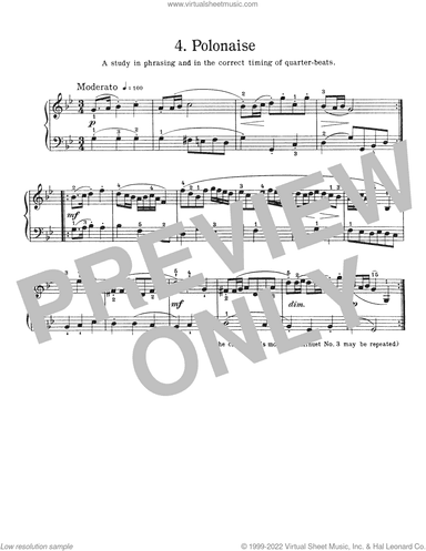 Polonaise In G Minor, BWV Appendix 119