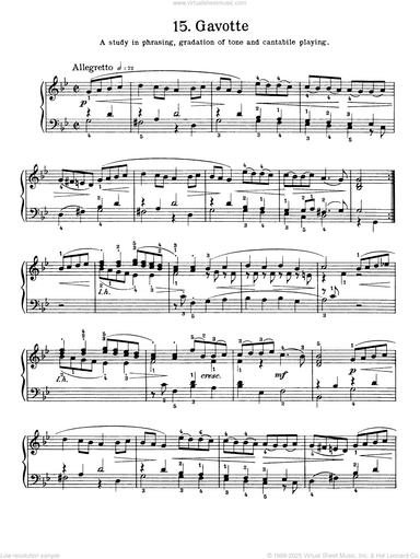 Gavotte In G Minor, BWV 822