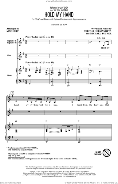 Hold My Hand (from Top Gun: Maverick) (arr. Mac Huff)