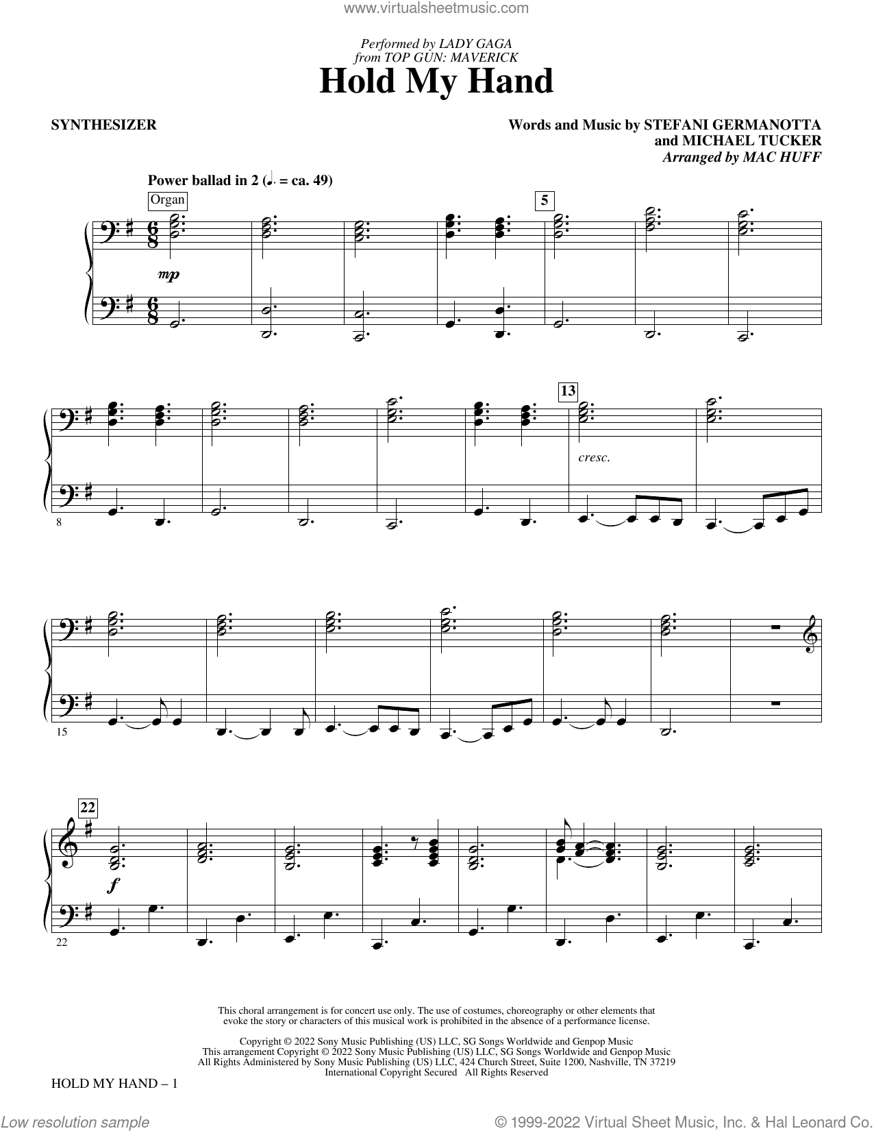 Hold My Hand (from Top Gun: Maverick) (arr. Mac Huff)