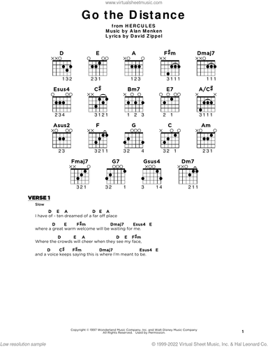 Go The Distance (from Hercules), (beginner)