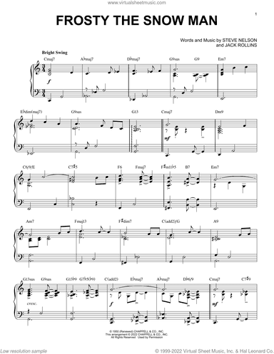 Frosty The Snow Man [Jazz version] (arr. Brent Edstrom)